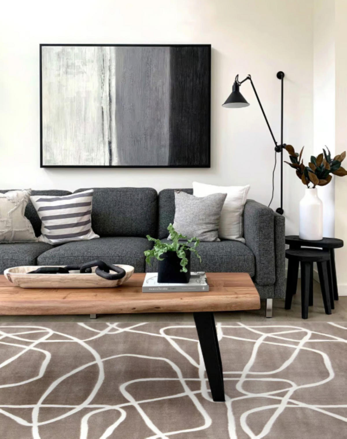 TEPPICH modern Flachgewebe MOTI Braun 120 x 170 cm - Braun, Textil (120/170cm) - Novatrend