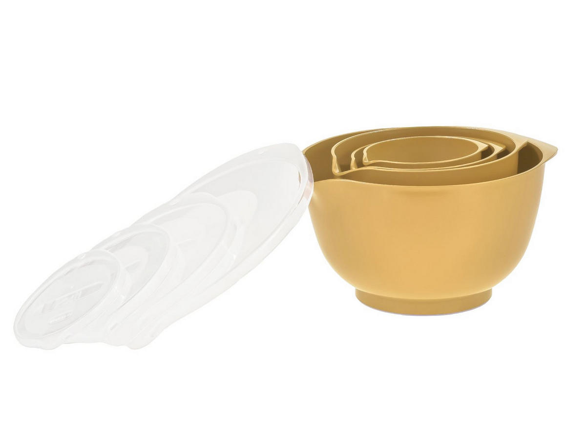RÜHRSCHÜSSEL-SET Margrethe New gelb (4tlg) - Gelb, Kunststoff (21/15cm) - Rosti