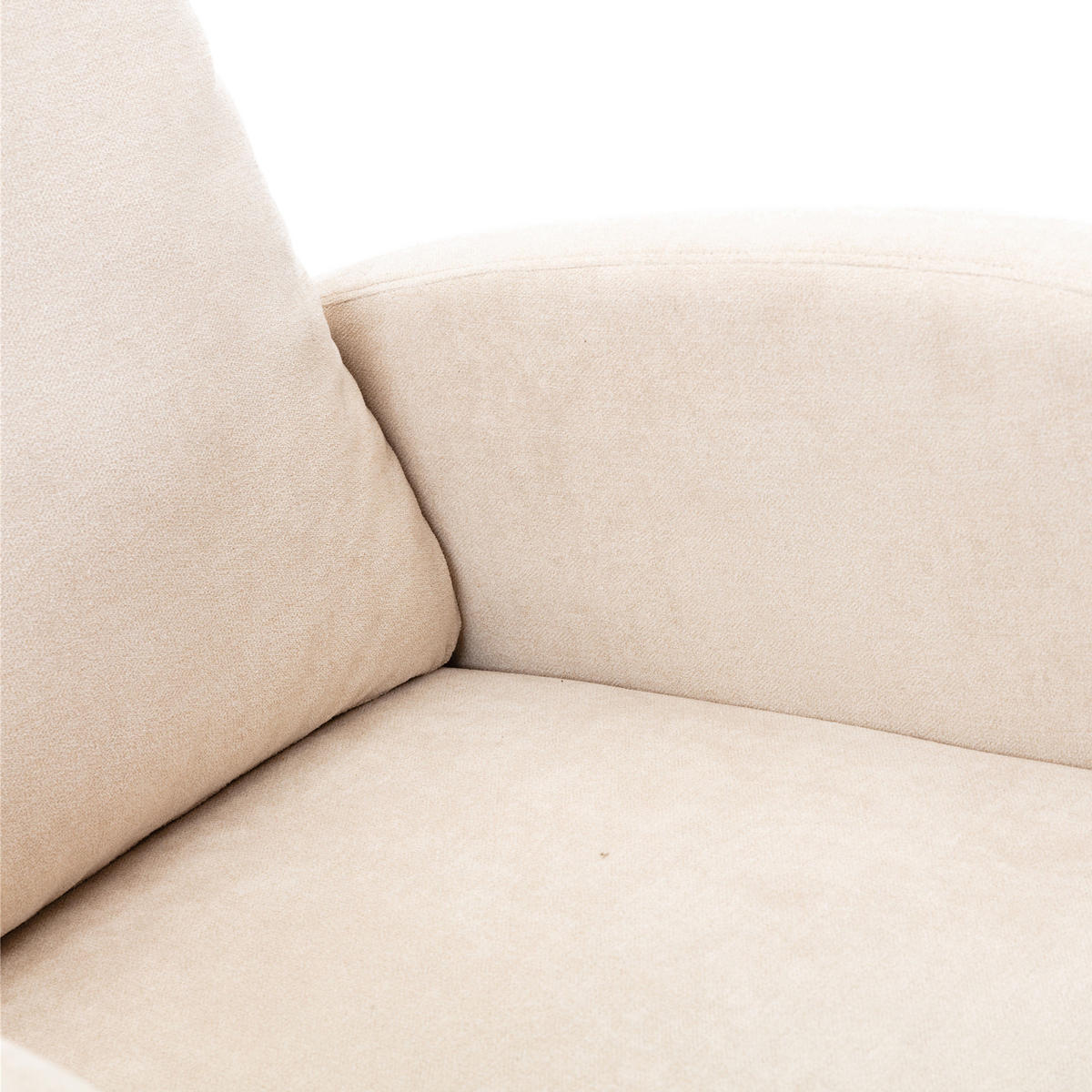 SCHAUKELSTUHL Leinenbeige - Beige, Holz/Textil (69/101/94cm) - Urban Meuble