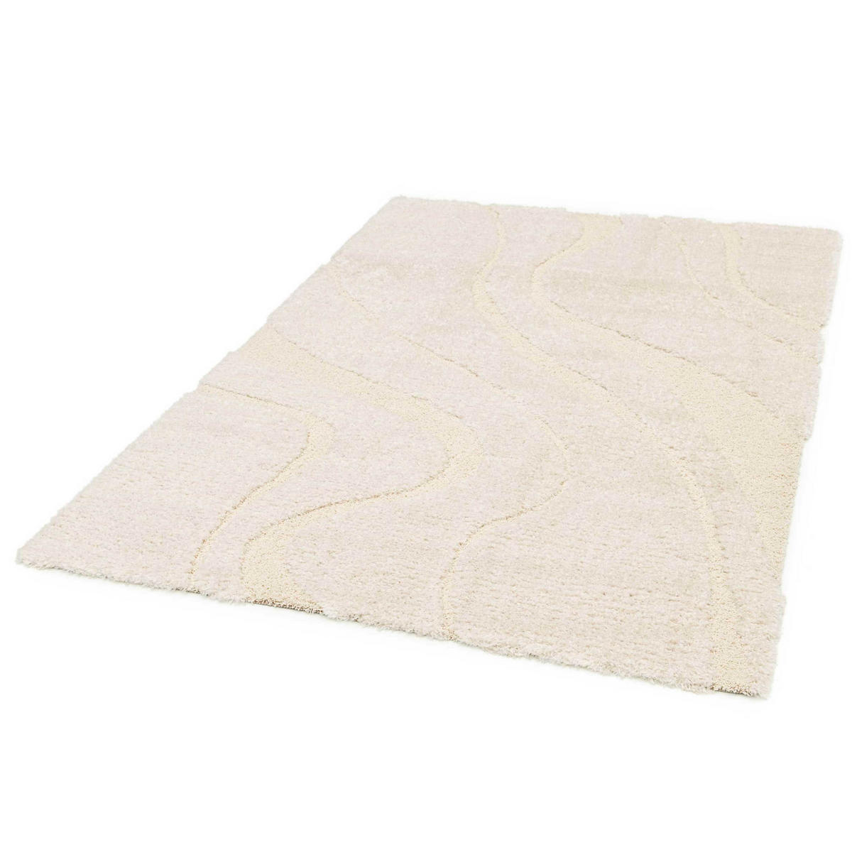 TEPPICH, Weiß - Weiß, Textil (120/170cm) - Oviala