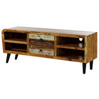 TV-BOARD Altholz 170x45x65 mehrfarbig lackiert SIXTIES #117 - Multicolor, Holz (170/65/45cm) - Massivmoebel24