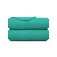 FLEECEDECKE 130x170cm ( Türkis ) Wohndecke, Kuscheldecke - Öko Tex - warme Coral Fleece Decke, kuschelig und atmungsaktiv mit Kettelrand - Autodecke - Türkis, Textil (130/170cm) - Bestlivings