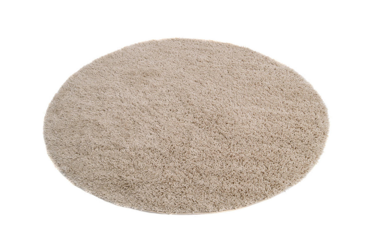 TEPPICH ESSENCE ROUND Beige 200/200 cm - Beige, Textil (200/200cm) - Tapiso