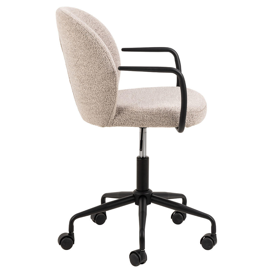 BÜROSTUHL, Patricia, Beige, Stoff, 59 x 50 x 94 cm - Beige, Textil/Metall (59/94/50cm) - ebuy24