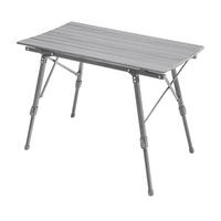 CAMPINGTISCH Höhenverstellbar Silber - Silberfarben, Metall (51.5/90/68cm) - JAWINIO