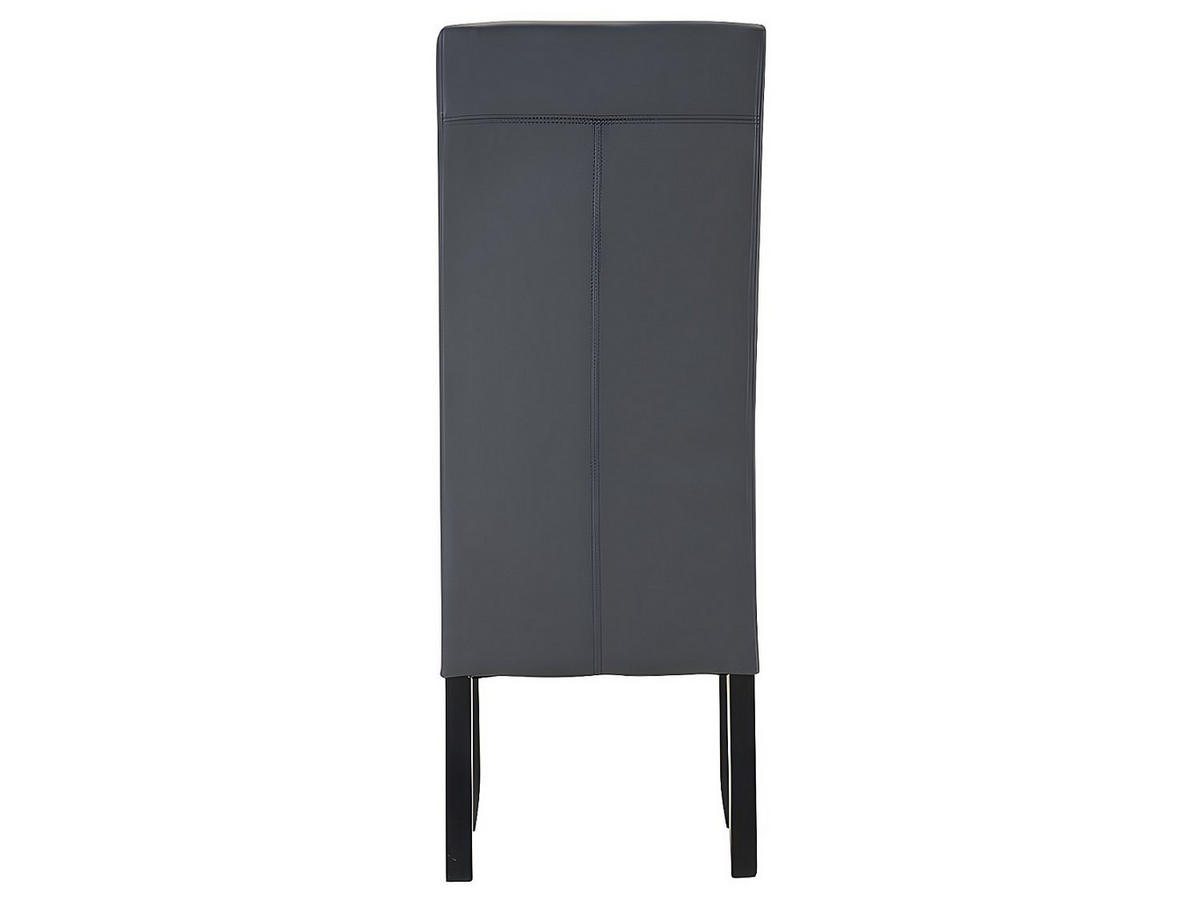 STUHL 6er-Set - Kunstleder - Grau - ROVIGO - Grau, Leder (47/107/63cm) - Vente-Unique