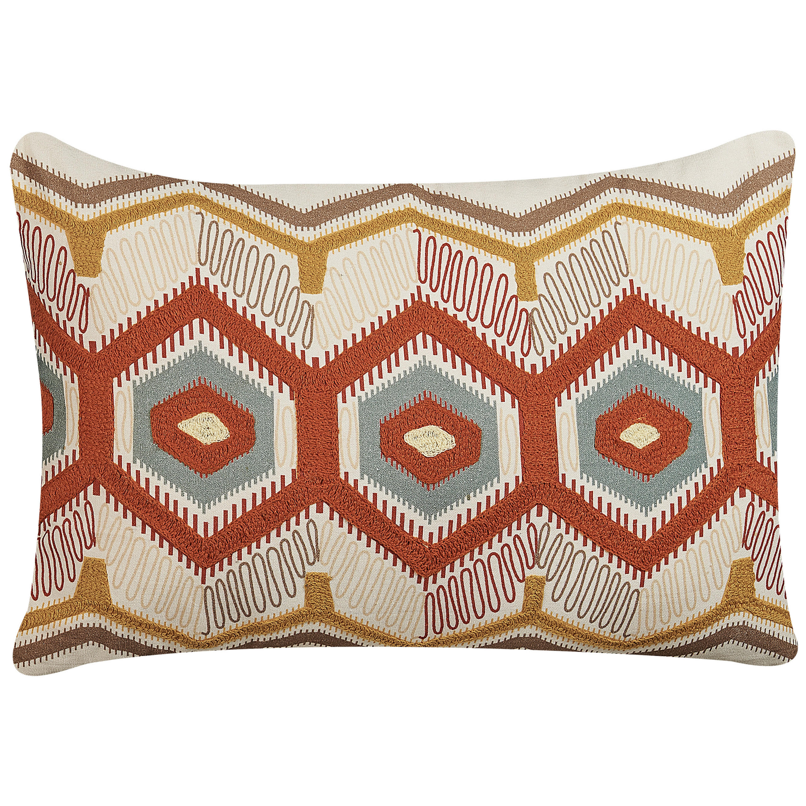 DEKOKISSEN Bunt 40/60 cm Majra - Multicolor, Naturmaterialien/Textil (40/60cm) - Beliani