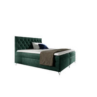 BOXBETT Ambre In Fresh - Grün, Holzwerkstoff/Textil (180/200cm) - Fun Möbel