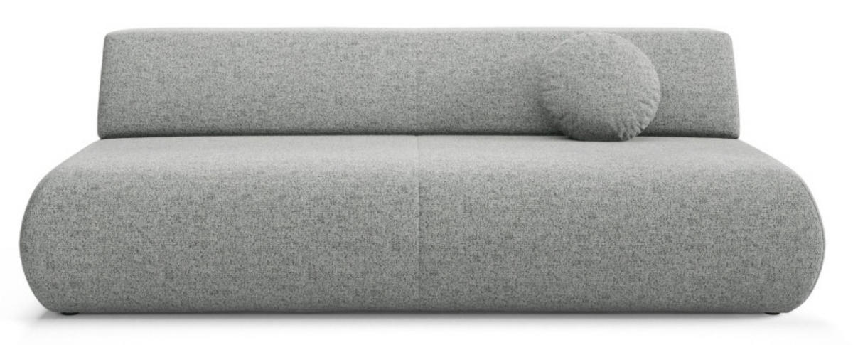 SITZSOFA Grau PENTI Schlaffunktion Ohne Armlehnen Bezug PUENTE - Grau, Textil (214/74/100cm) - Sepro Meble
