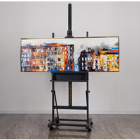 GEMÄLDE Kleinstadt Schattenfugenrahmen Gold 150x50 cm - Goldfarben, Holz (150/50cm) - YS-art gallery