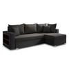 ECKSOFA Lord, Seite: Rechts - Schwarz, Holz/Textil (238/141cm) - Sofnet
