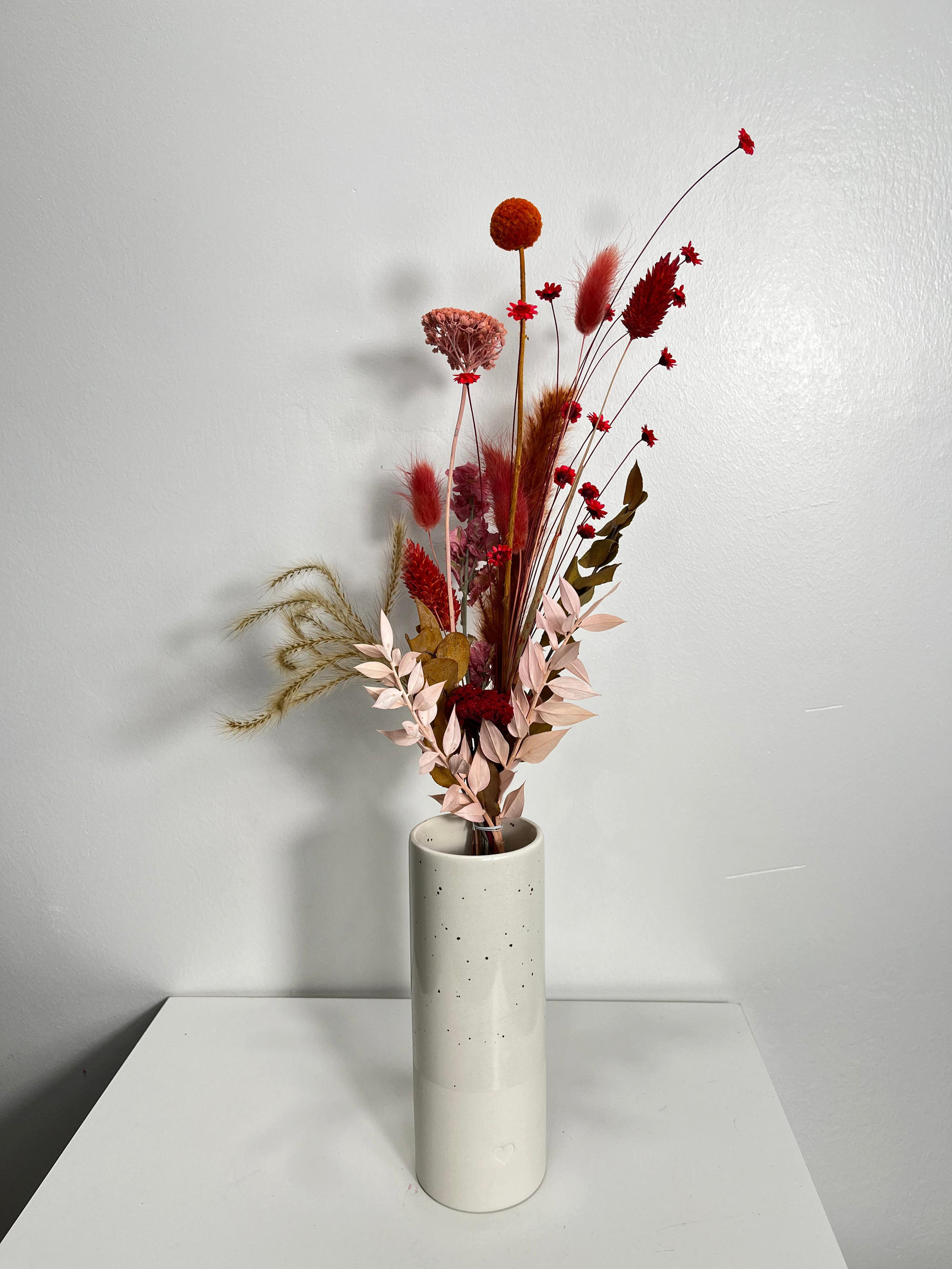 TROCKENBLUMENSTRAUSS Mini Sunset Glow - orange / 20 cm - Orange, Naturmaterialien (20cm) - Lykke & You