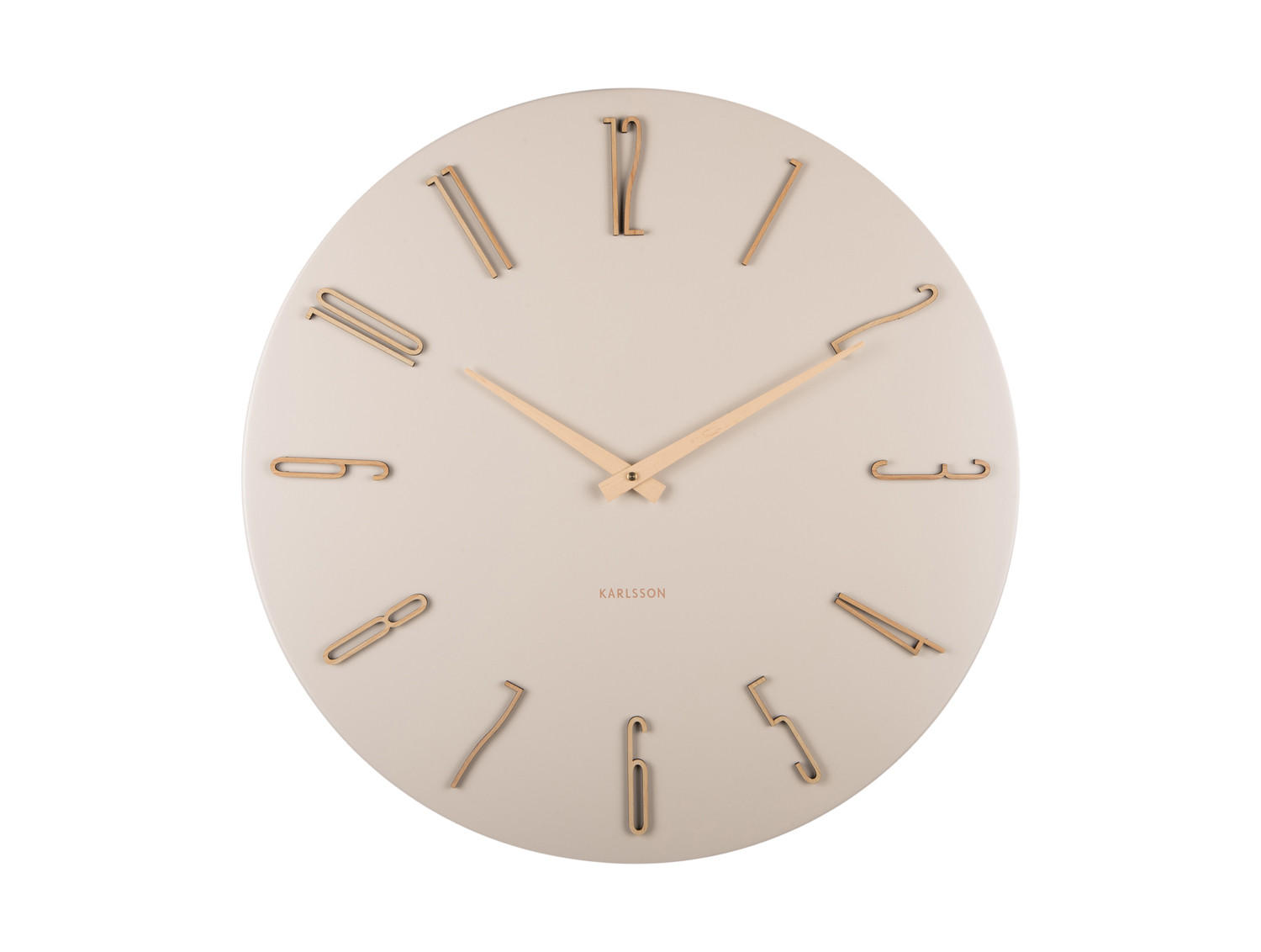WANDUHR Esmerado Weiß 2.5/60/60 cm - Weiß, Metall (60/60/2.5cm) - Karlsson