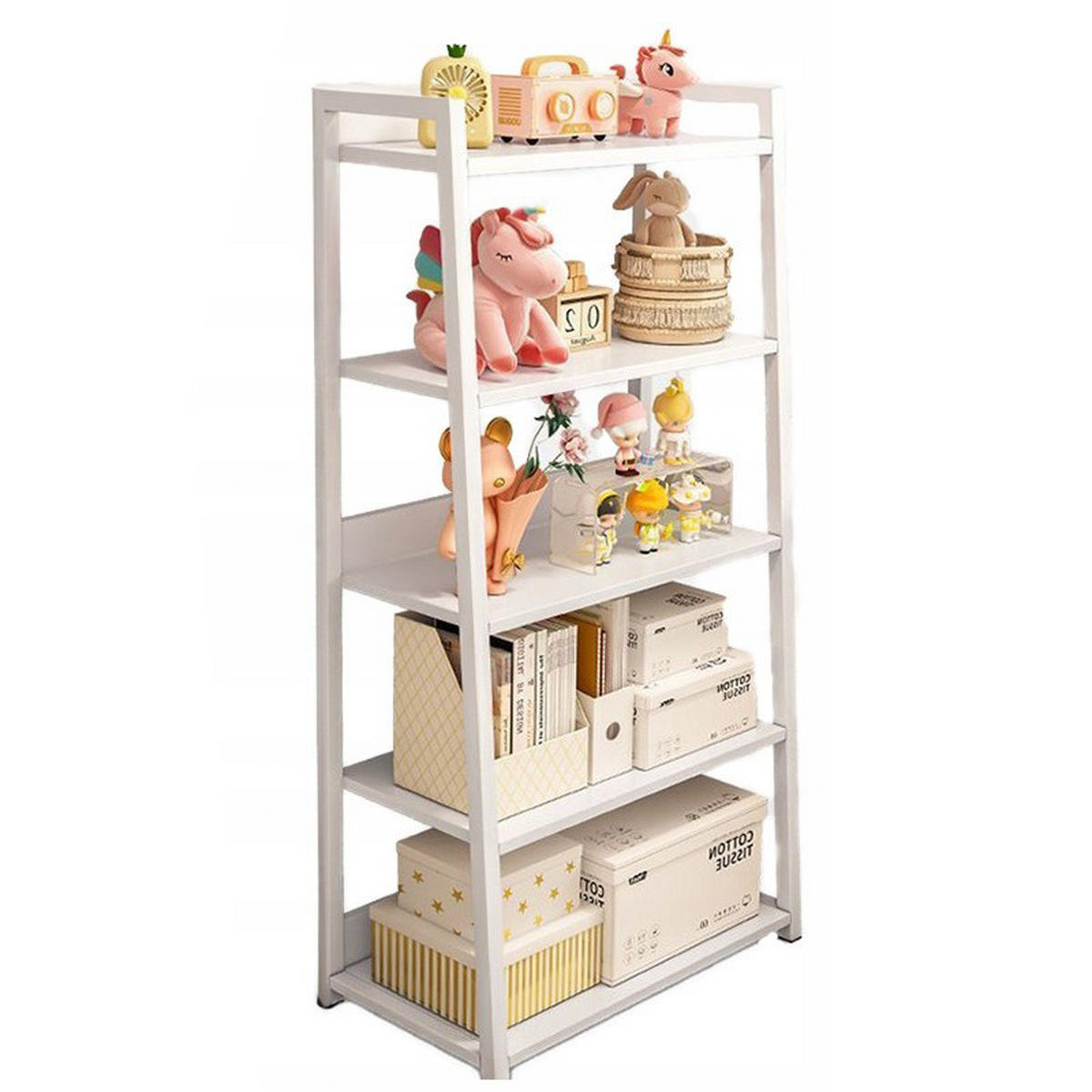 BÜCHERREGAL, weiß 60/30/120 cm - Weiß, Holzwerkstoff (60/120/30cm)