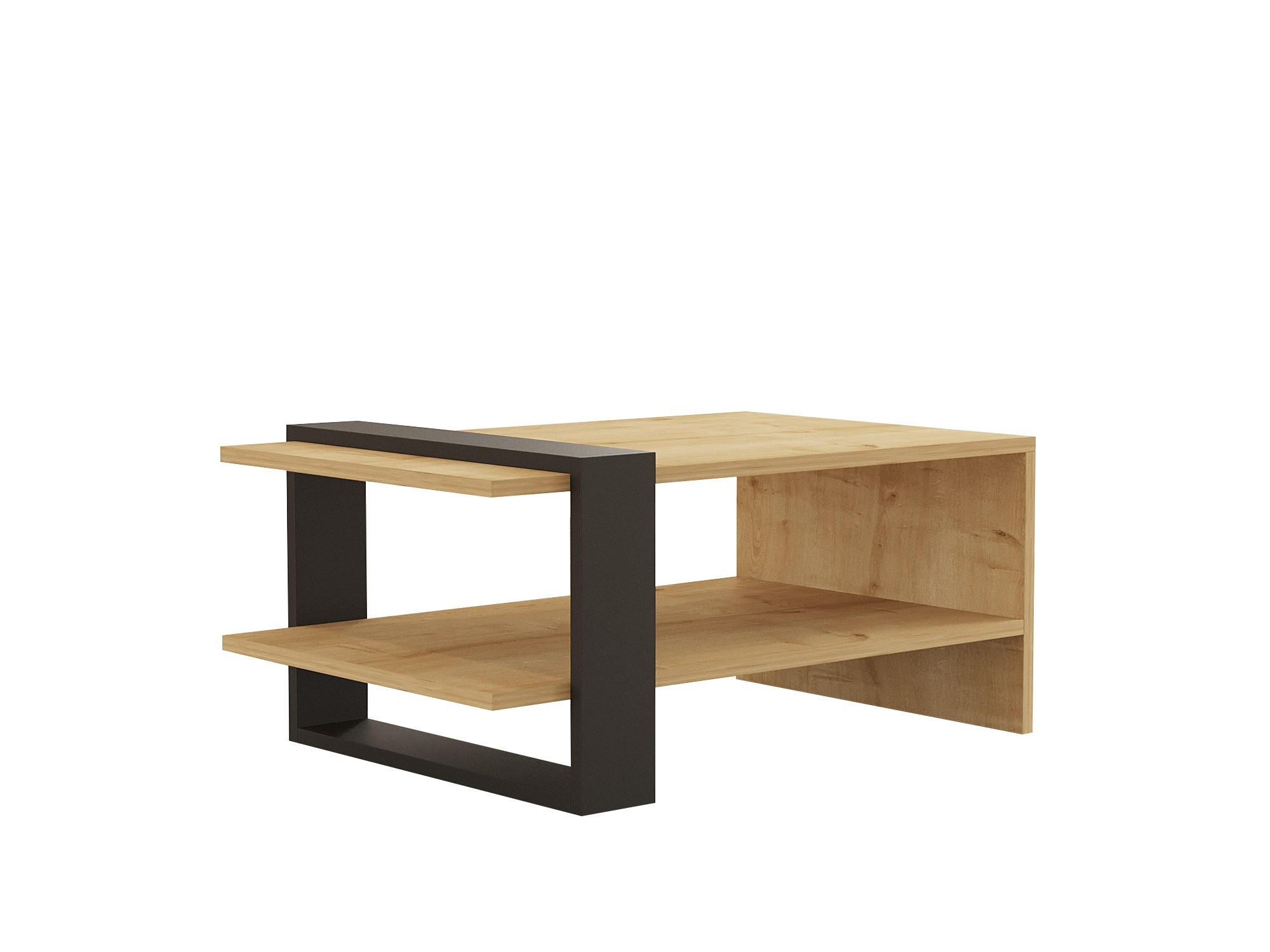 COUCHTISCH yonca hellbraun - Braun, Holz (80/50/35cm) - Habitat Garten