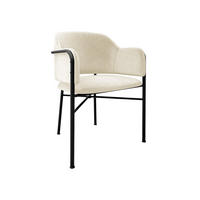POLSTERSTUHL Delivio - Schwarz/Naturfarben, Textil/Metall (56/79/55cm) - MIRJAN24