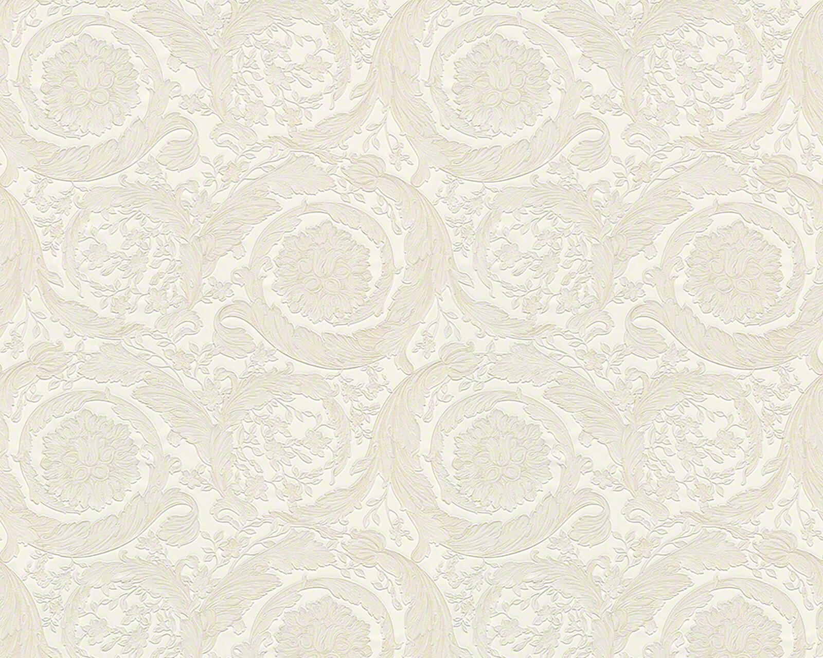 VLIESTAPETE Weiß 53/1005 cm - Beige/Goldfarben, Textil (70/1cm) - KUNSTLOFT