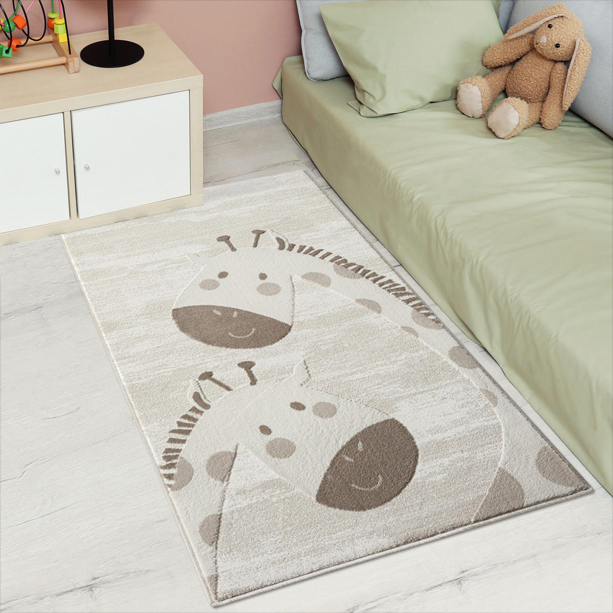 KINDERTEPPICH Mara 719 Creme 80x150 cm - Beige/Creme, Textil (80/150cm) - carpet city