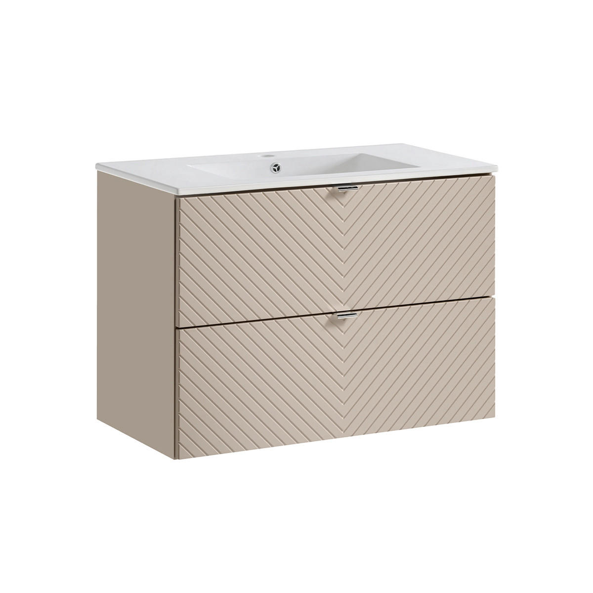 WASCHTISCH 80cm Manoa Kaschmir - Beige, Holzwerkstoff (80/57/40cm) - Petits-meubles