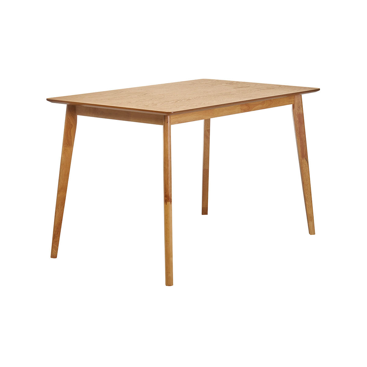 ESSTISCH Eschenfurnier B120 cm ELION - Grün, Holz (120/75/75cm) - Miliboo