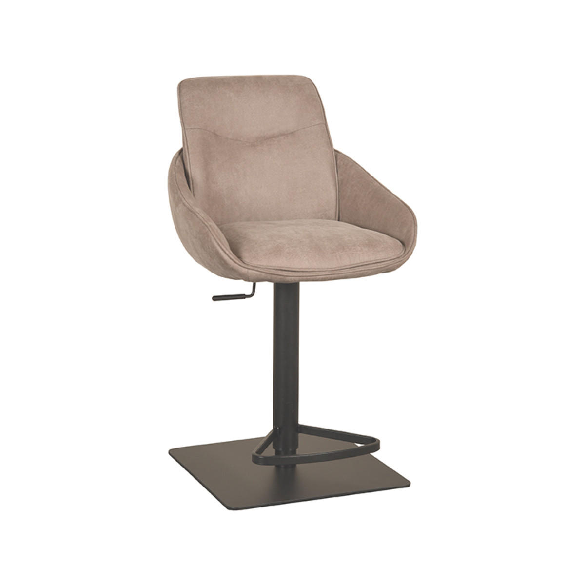 BARHOCKER Beauty Taupe 58,5/52/88 cm 2er-Set - Taupe, Textil (52/88/58.5cm) - LABEL51