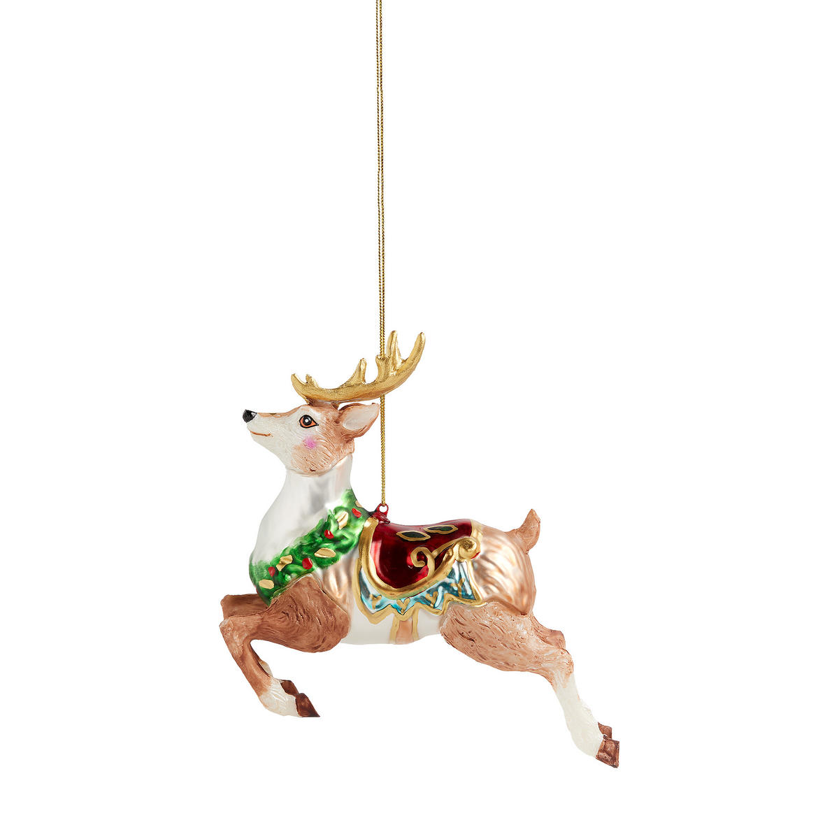 GLASKUGEL Nuzzle, Mehrfarbig, 13 x 4 x 14.5 cm, Dekorative Weihnachtsdeko - Multicolor, Glas (4/13/14.5cm) - home&you