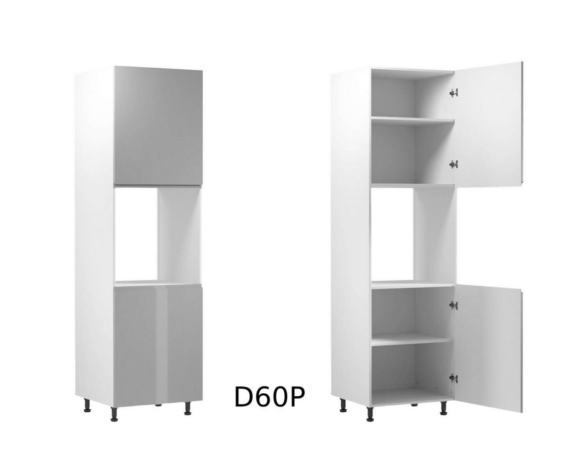 ECKKÜCHE 280 x 220 cm – Aspen KA3-M280 - in Grau/Hochglanz - Grau, Holz (500/212/58cm)