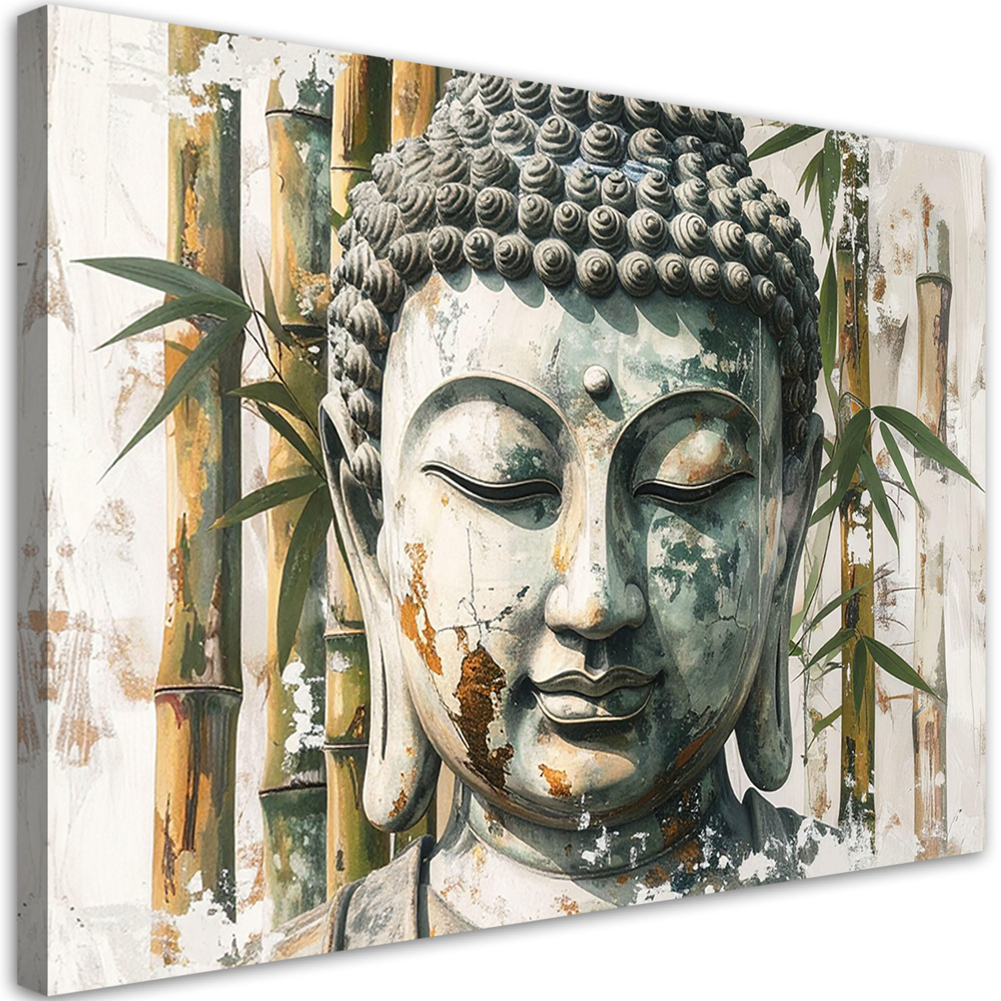 Feeby Leinwandbild Beige 100x70 cm