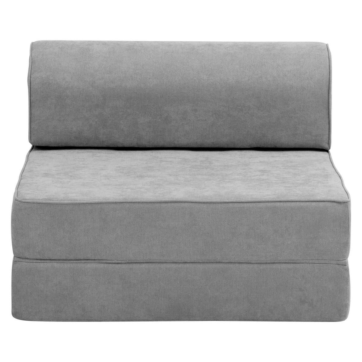 FALTSESSEL Katusha Flachgewebe hellgrau - Hellgrau, Kunststoff (80/57/80cm) - 58aufmkessel