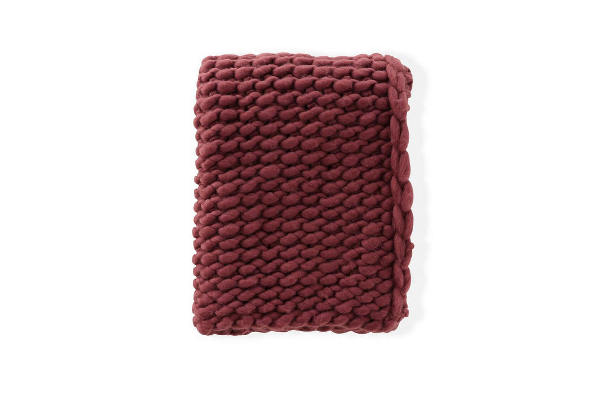 DECKE, Kate, Rot, Polyester, 130 x 170 x 2 cm - Rot, Textil (130/170cm) - ebuy24