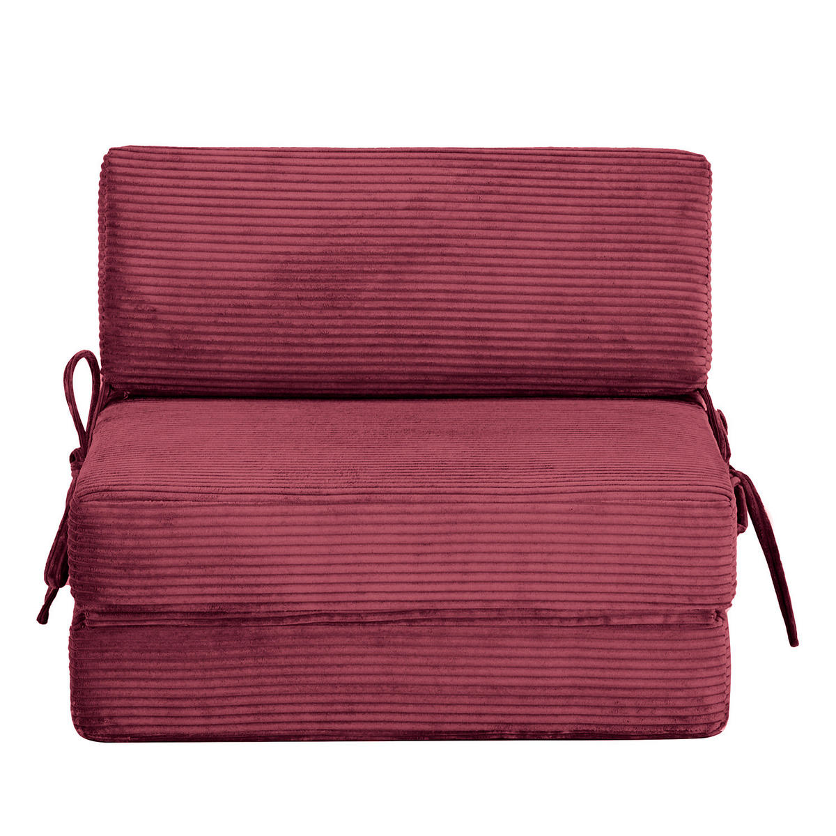 SCHLAFSESSEL - Cordstoff - Beere, Textil (74/56/80cm) - home24