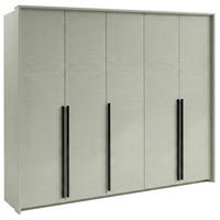 DREHTÜRENSCHRANK Giana mit 5 Türen, 255 cm, Eukalyptusfarbe - Eukalyptusholzfarben, Holzwerkstoff (255/217/65cm) - Beautysofa