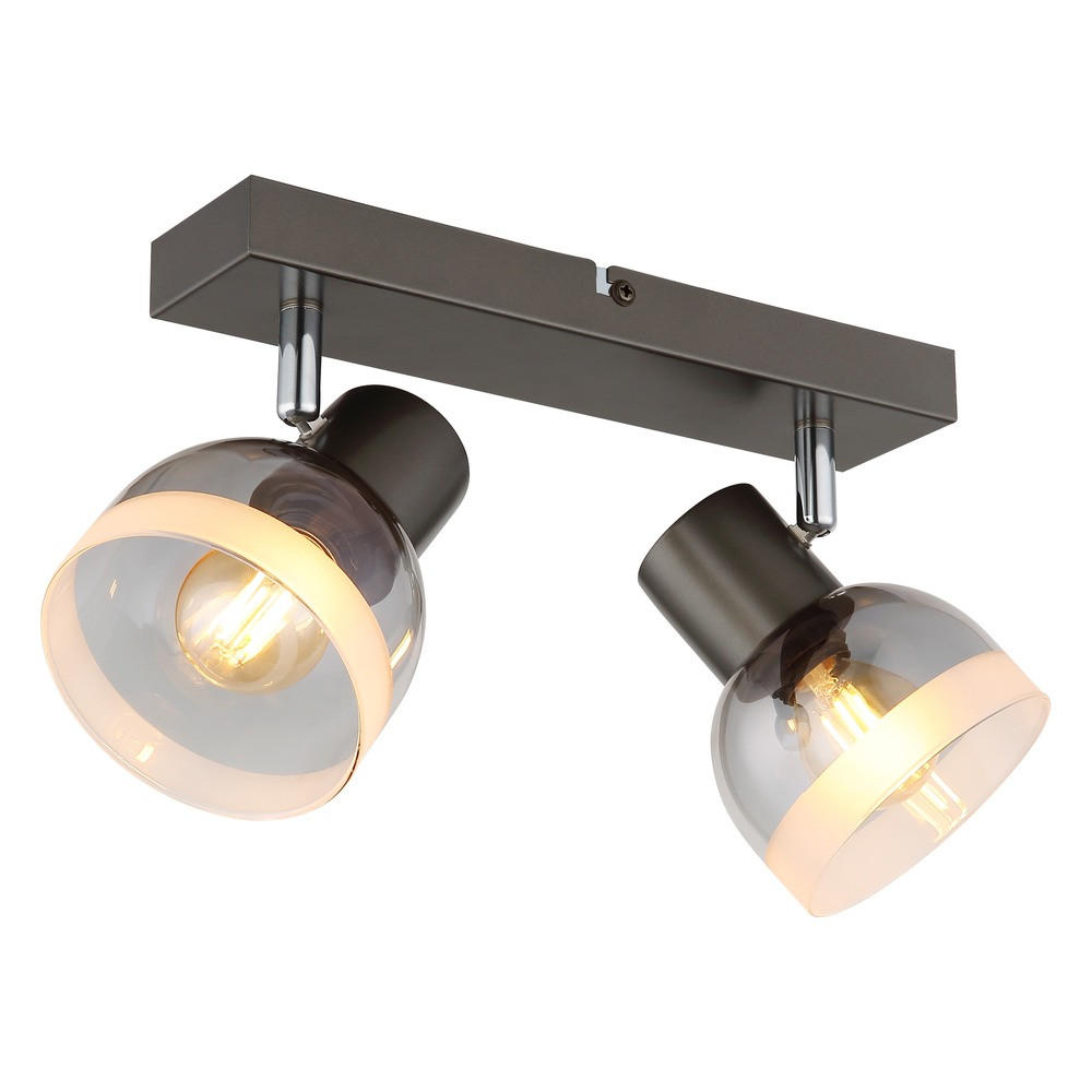 Globo Lighting Deckenleuchte Schwarz 10x14x26 cm