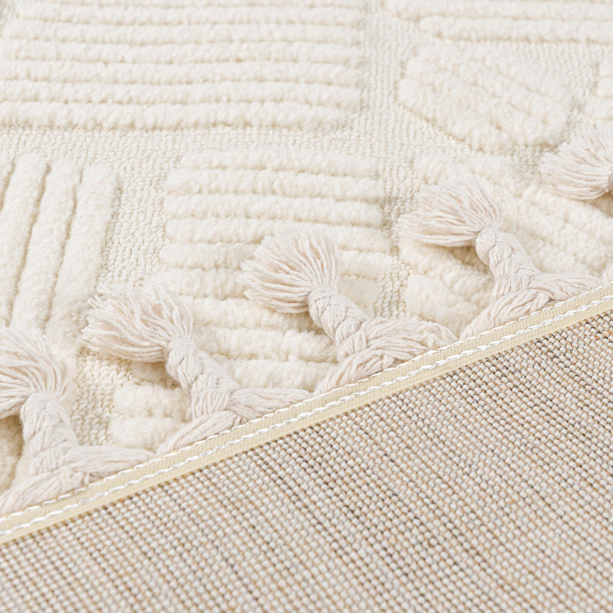 TEPPICH Beige Abstrakt, Geometrisch, Moderne 200 x 300 cm - Beige/Creme, Textil (200/300cm) - Mazovia