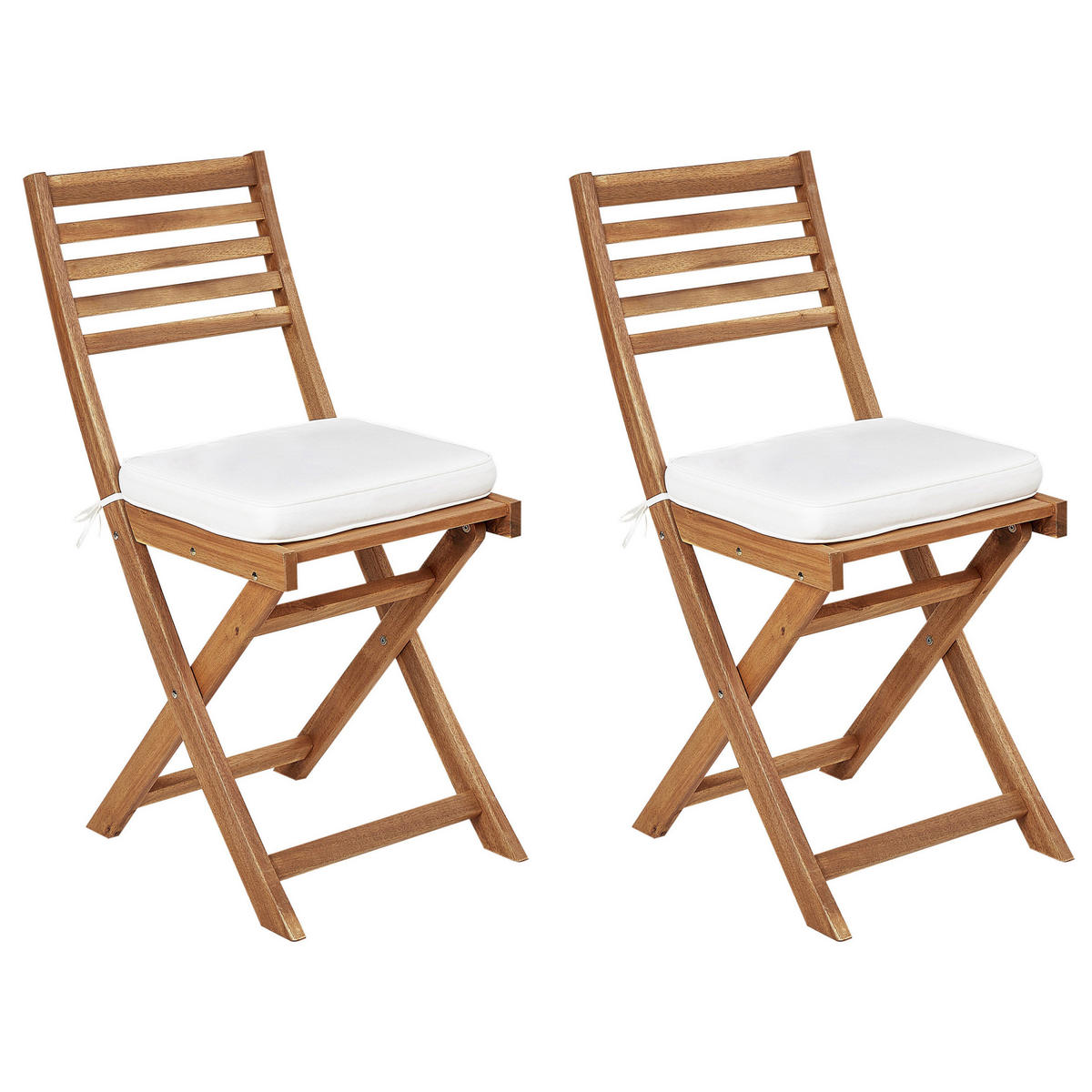 SITZKISSEN Weiß 29 x 38 cm Fiji - Weiß, Textil (38/5/29cm) - Beliani