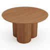 COUCHTISCH Sperrholz Nussbaum 78cm - Braun, Holz (78/78/35cm) - Sia Home