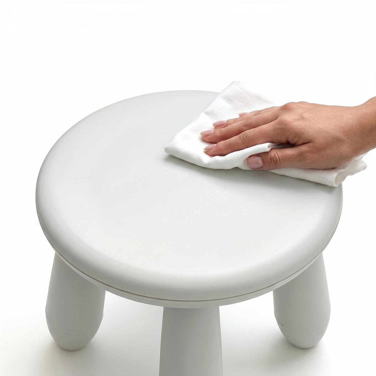 STOLIČKA Bílá plastová 26 cm - bílá, plast (28/26/28cm) - Relaxdays