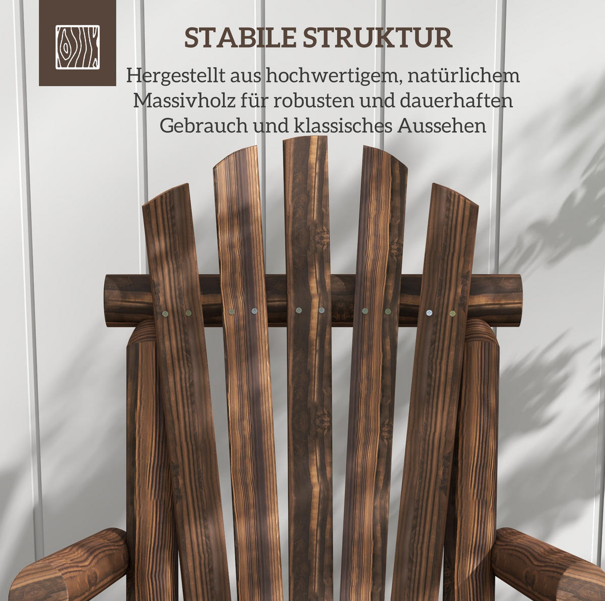 ZÁHRADNÉ kreslo 68/83/101 cm tmavohnedé ergonomické s podrúčkami z jedľového dreva - tmavohnedá, kompozitné drevo (83/101/68cm) - OKWISH