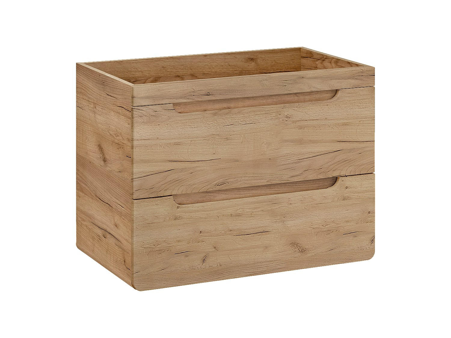 WASCHBECKENUNTERSCHRANK hängend - Holzfarben - 80 cm - ARUBA - Naturfarben, Holz (80/59/46cm) - Vente-Unique