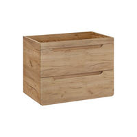 WASCHBECKENUNTERSCHRANK hängend - Holzfarben - 80 cm - ARUBA - Naturfarben, Holz (80/59/46cm) - Vente-Unique