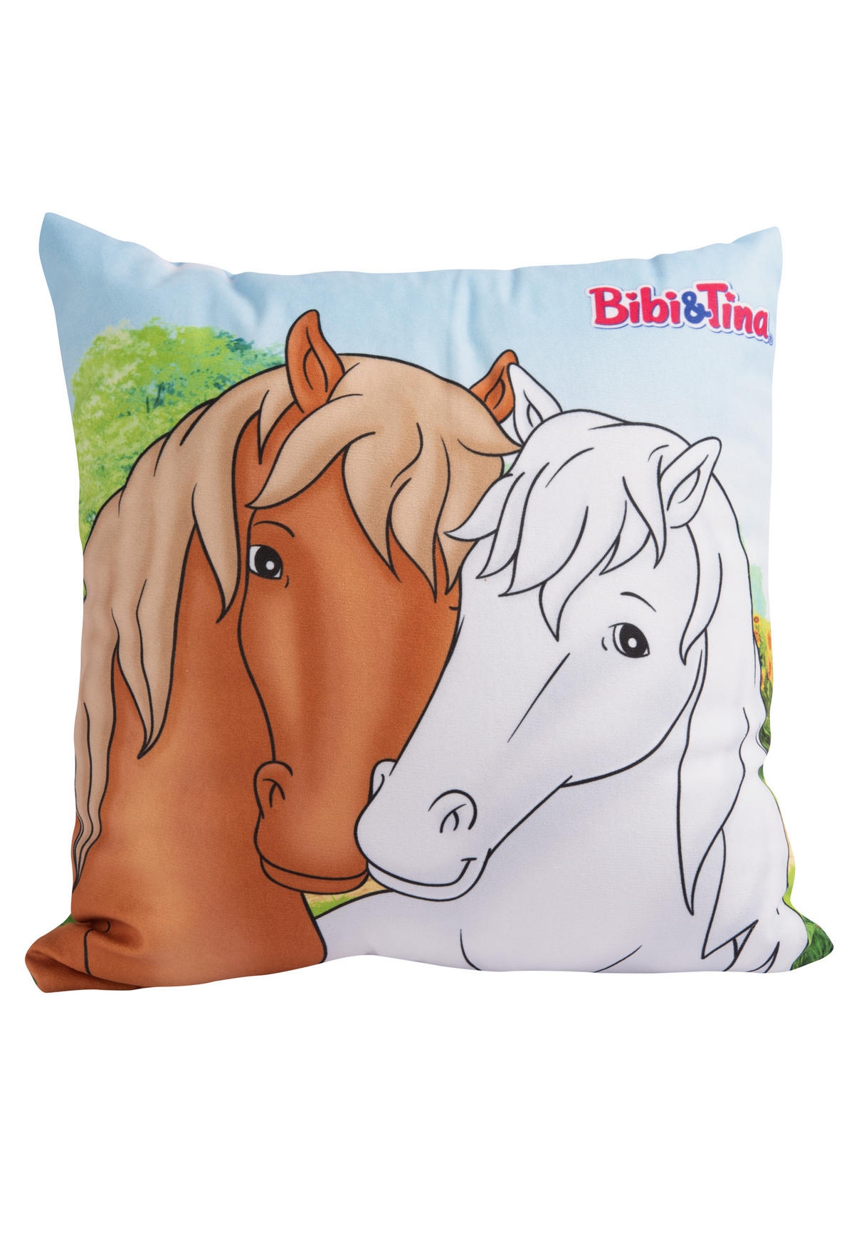 KINDERKISSEN Bibi & Tina Freundschaft 30 x 30 cm - Multicolor, Textil (30/30cm) - United Labels