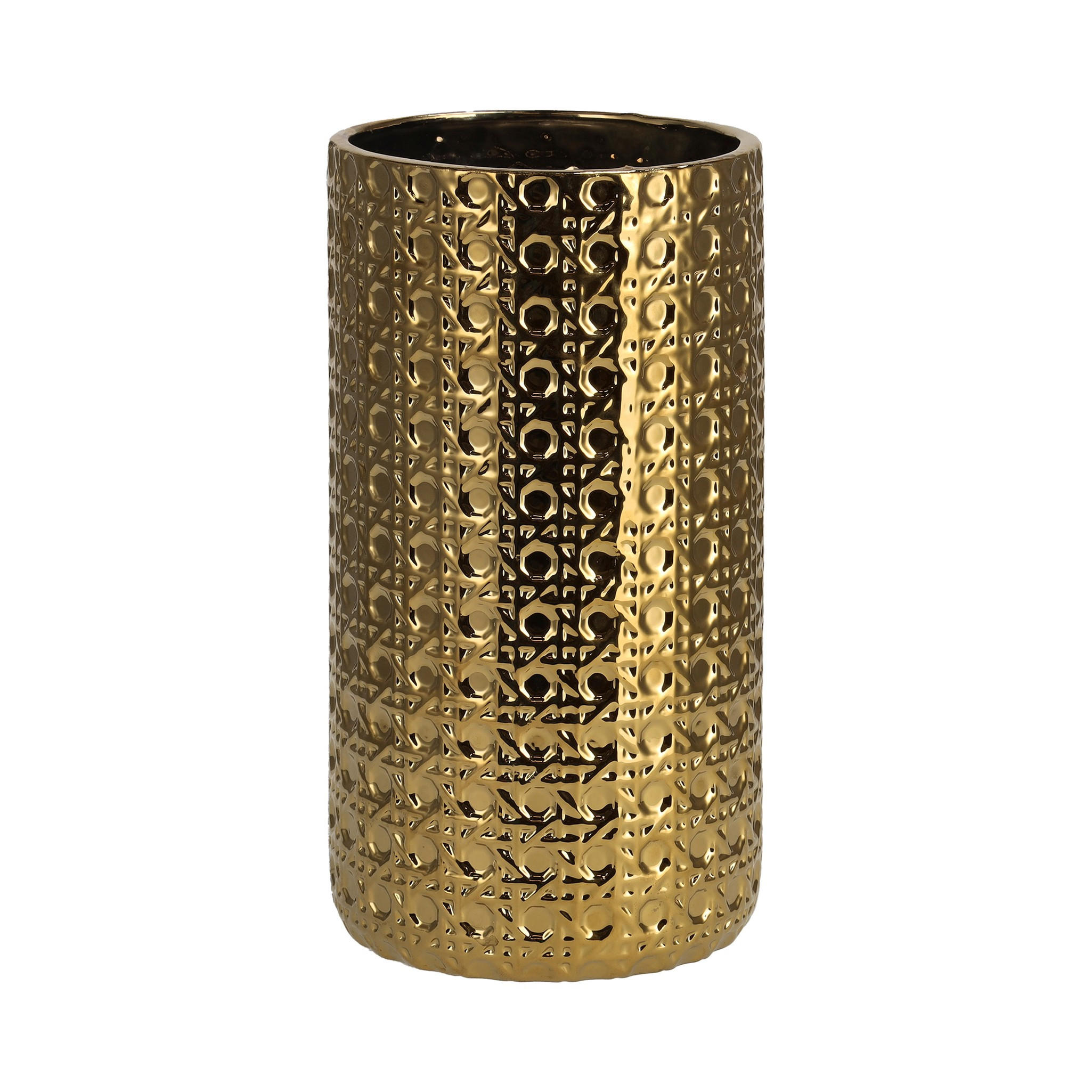 VASE Sylvi - Goldfarben, Stein (25cm) - home&you