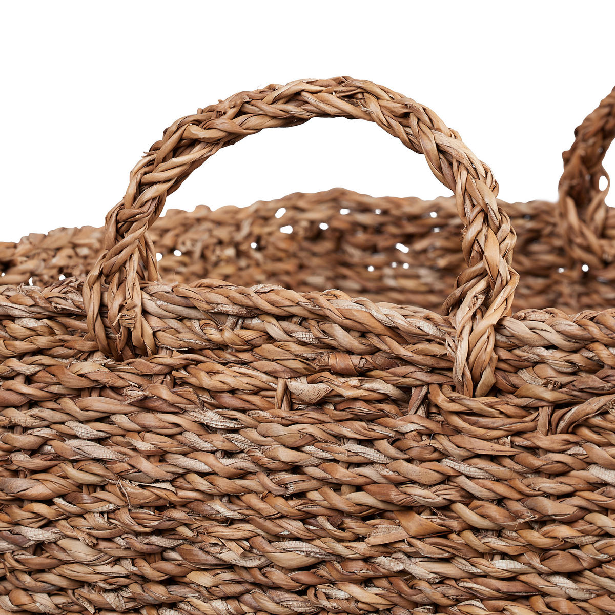 3TLG.AUFBEWAHRUNGSKORB-SET - Hellbraun, Textil (35/35/30cm) - Relaxdays