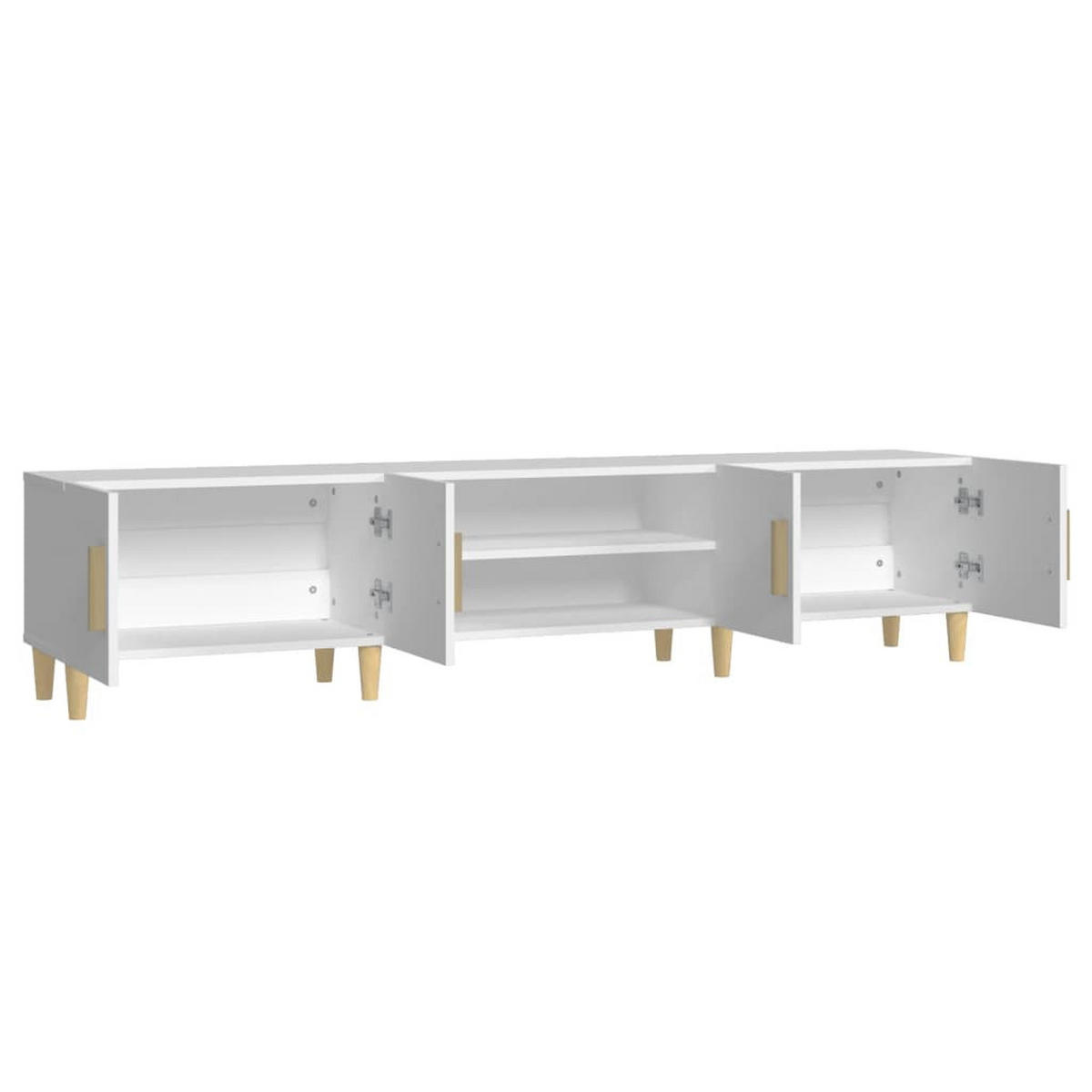 TV-SCHRANK Weiss 180/31,5/40 Cm Holzwerkstoff - Weiß, Holzwerkstoff (31.5/40/180cm) - vidaXL