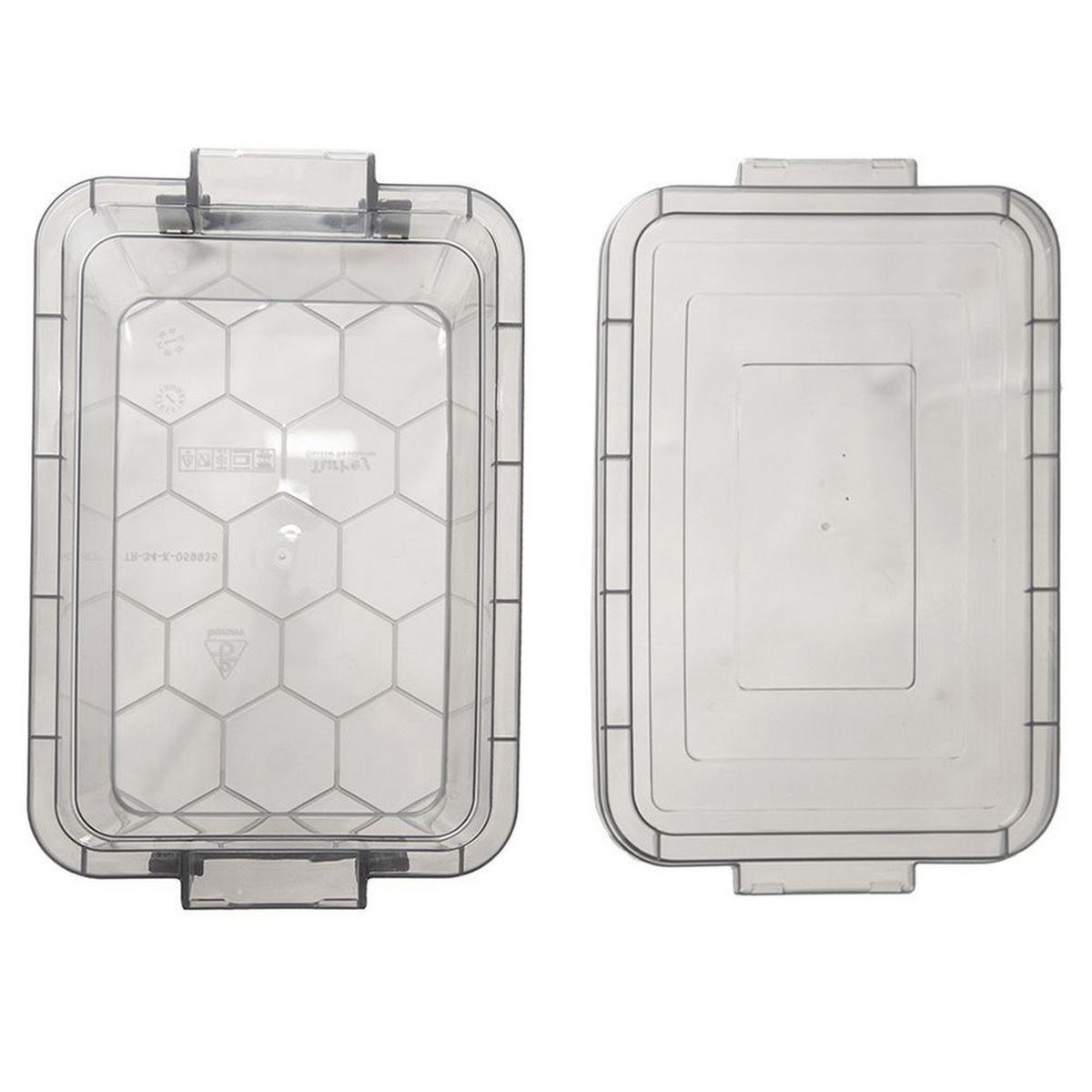 VORRATSBOX Stapelbar 14 l Dunkelgrau - Dunkelgrau, Kunststoff (28/18/43cm) - Orion 
