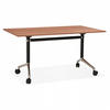 SCHREIBTISCH braun 140x70x73 cm - Schwarz/Braun, Holz/Metall (140/70/73cm) - AlterEgo