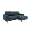 ECKSOFA Ferrino L-Form, Recamiere beidseitig montierbar, Midnight Blue - Dunkelblau, Holz (174/234cm) - Panda Möbel