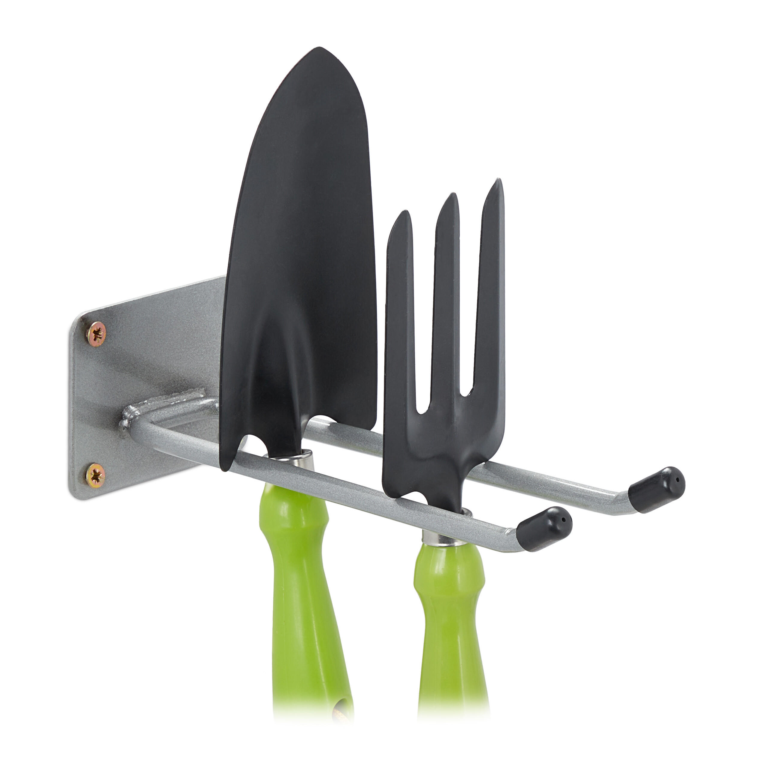 WANDHAKEN - Silberfarben, Kunststoff/Metall (9/7.5/24cm) - Relaxdays