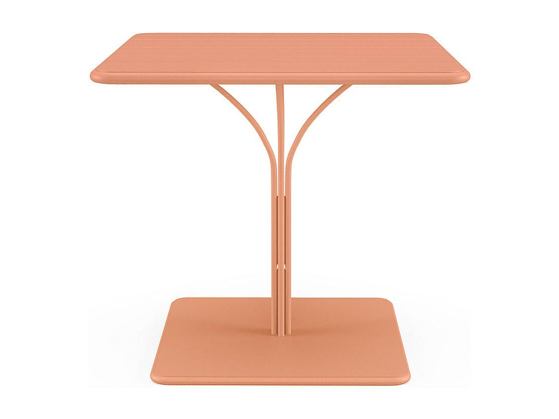 GARTENTISCH - 2 Personen - Metall - Hellorange - - Orange, Metall (80/80/75cm) - Vente-Unique