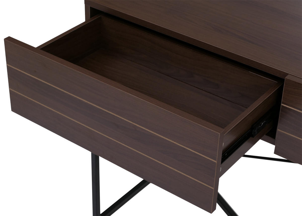 KONSOLENTISCH rechteck Dunkelbraun - Dunkelbraun, Holz (40/120/81cm) - MCW